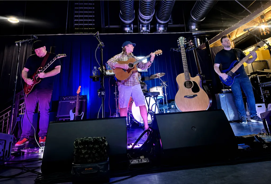 The Eclectix live on stage